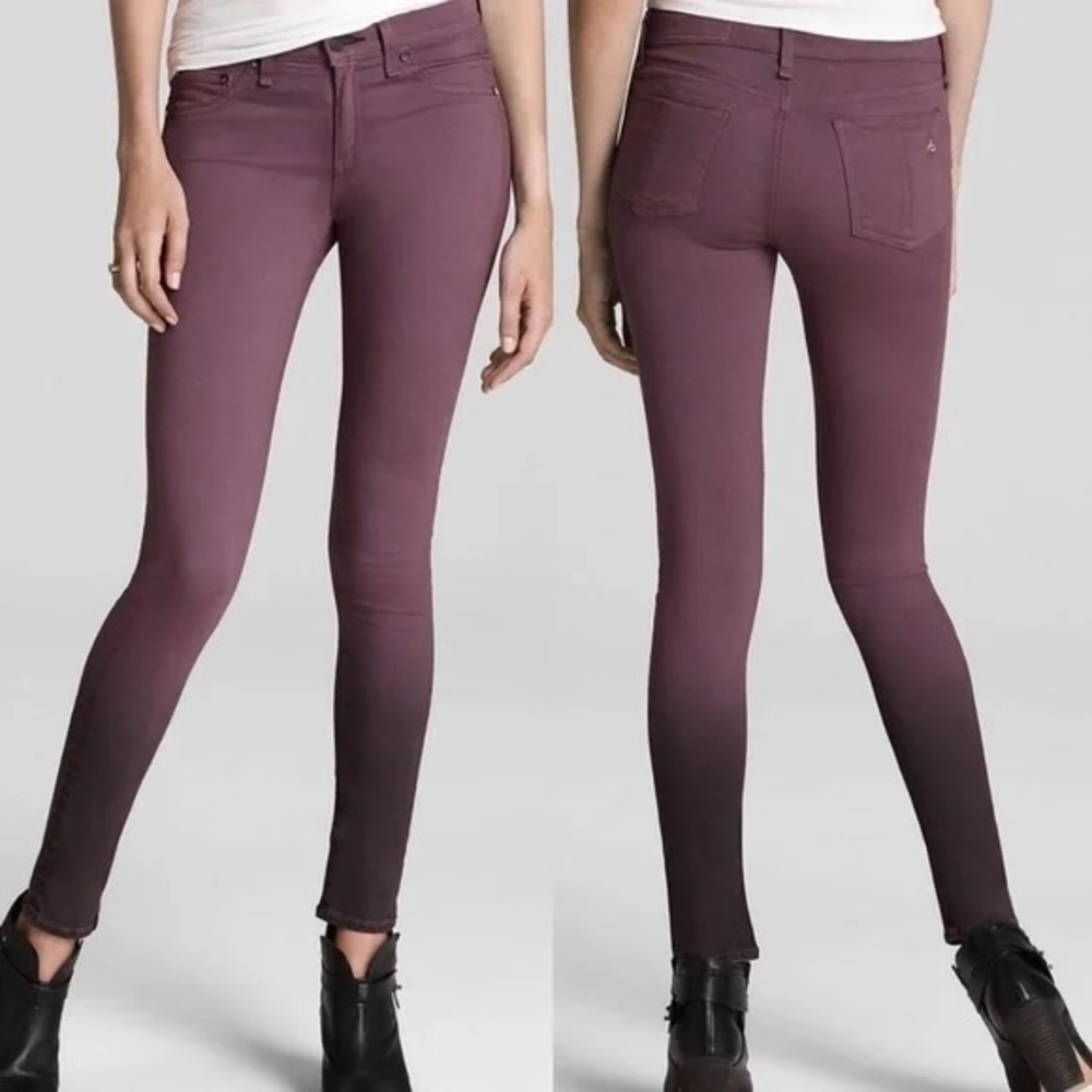 Rag and Bone Purple Twill Leggings